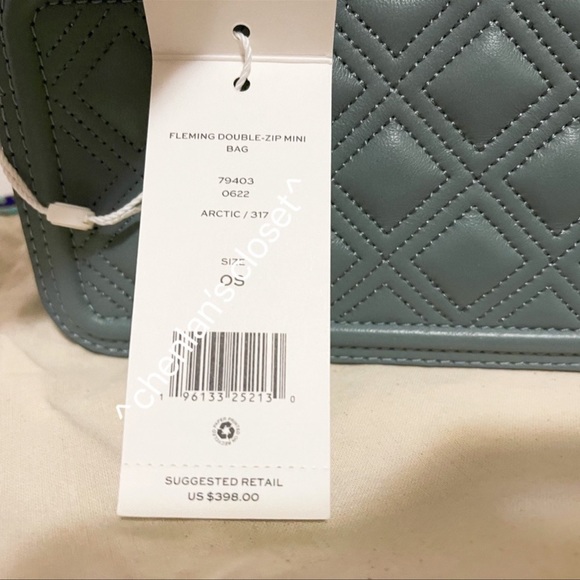 🎀NeW! Tory Burch Fleming Double Zip Mini Bag - Picture 15 of 16